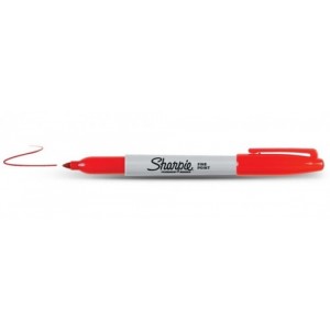 Marcador permanente sharpie rojo papermate s0810940