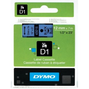 Cinta rotuladora d1 12mmx7m negro/azaul dymo s0720560