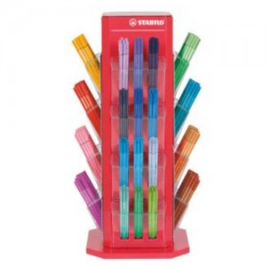 Expositor rotativo point88 con 480 unidades surtidas stabilo e/87-2846-21