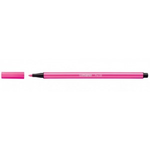 Rotulador punta fibra media 1mm. pen 68 rosa neon stabilo 68/056