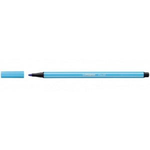 Rotulador punta fibra media 1mm. pen 68 azul celeste stabilo 68/57