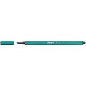 Rotulador punta fibra media 1mm. pen 68 azul turquesa stabilo 68/51