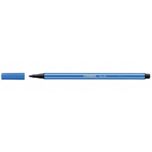 Rotulador punta fibra media 1mm. pen 68 azul oscuro stabilo 68/41