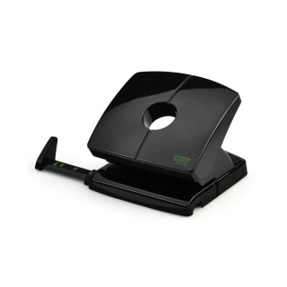 Novus B 220 re+new Perforadora de Papel - Fabricada con Plastico Reciclado - Hasta 20 Hojas - Escala de Tope - Vaciado Facil -