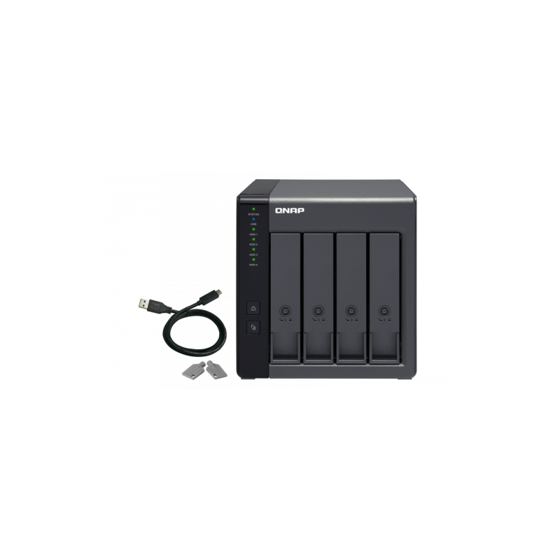 Qnap tr-004 unidad de disco multiple negro Qnap tr-004 unidad de disco multiple negro