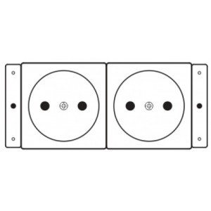 Kramer electronics ts-2de toma de corriente