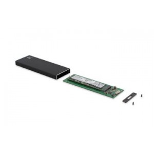 Ewent ew7023 caja para disco duro externo caja externa para unidad de estado sólido (ssd) negro