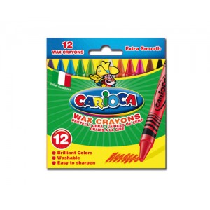 Caja 12 ceras pastel carioca 42365