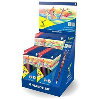 Staedtler Noris Colour 185 Expositor con 20 Estuches de 12 Lapices de Colores + 5 Estuches de 24 Lapices de Colores - Diseño H