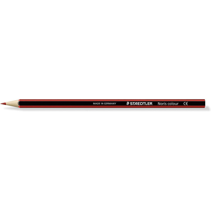 Staedtler Noris Colour 185 Lapiz Hexagonal de Color - Resistencia a la Rotura - Material Wopex - Color Rojo Claro
