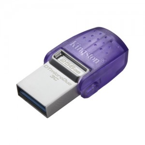 Kingston technology datatraveler microduo 3c unidad flash usb 256 gb usb type-a / usb type-c 3.2 gen 1 (3.1 gen 1) acero inox...