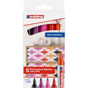 Edding 3000 marcador permanente punta redonda negro