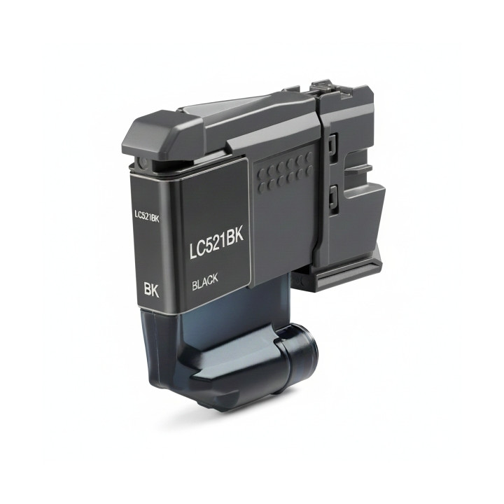 Brother LC521 Negro Cartucho de Tinta Pigmentada Generico - Reemplaza LC521BK