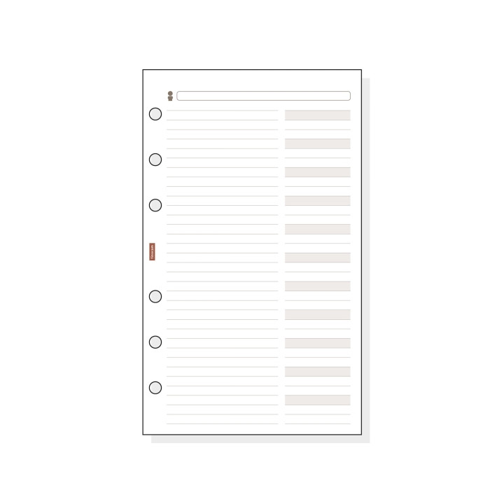 Finocam R454 Recambio Telefonico para Agendas Classic - Formato 400 - 91x5x152mm - Color Blanco