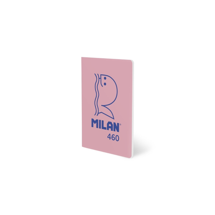 Milan 460 Since 1918 Libreta A5 Grapada - Papel a Lineas - 24 Hojas de 95g - Color Rosa