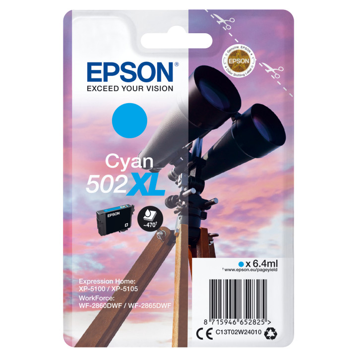 EPSON Singlepack Cyan 502XL Ink