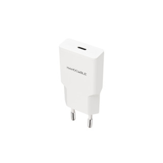 Nanocable Cargador de Pared USB-C/PD 20W - Color Blanco