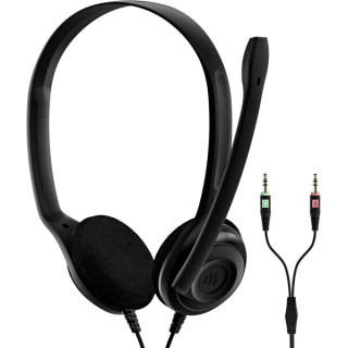 Epos PC 3 Chat Auriculares Estereo con Microfono - Jack 3.5mm - Cable de 2m - Color Negro