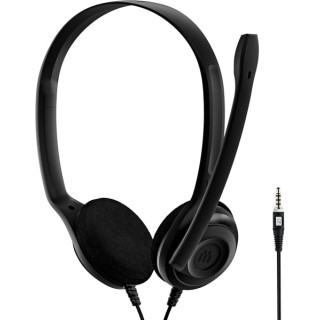 Epos PC 5 Chat Auriculares Estereo con Microfono - Jack 3.5mm - Cable de 2m - Color Negro