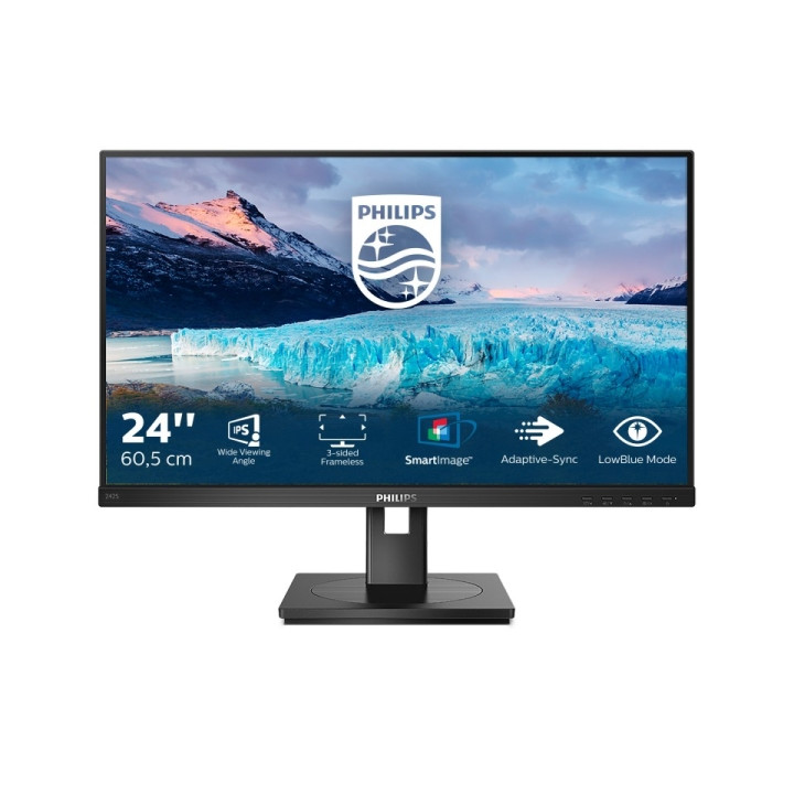 Philips S Line 242S1AE/00 Monitor 23.8" LED IPS FullHD 75Hz - Respuesta 4ms - Altavoces 4W - Regulable en Altura