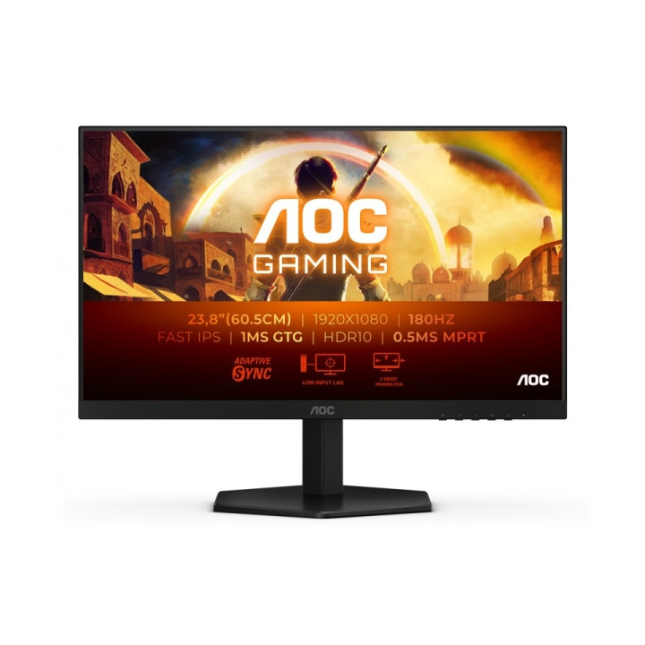 AOC 24G42E Monitor 23.8" LED FastIPS FHD 180Hz - Respuesta 1ms - HDMI