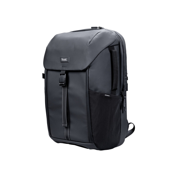 Trust Jersey Mochila para Portatil de Hasta 17" - 25 Litros - Resistente a Salpicaduras de Agua - Color Negro