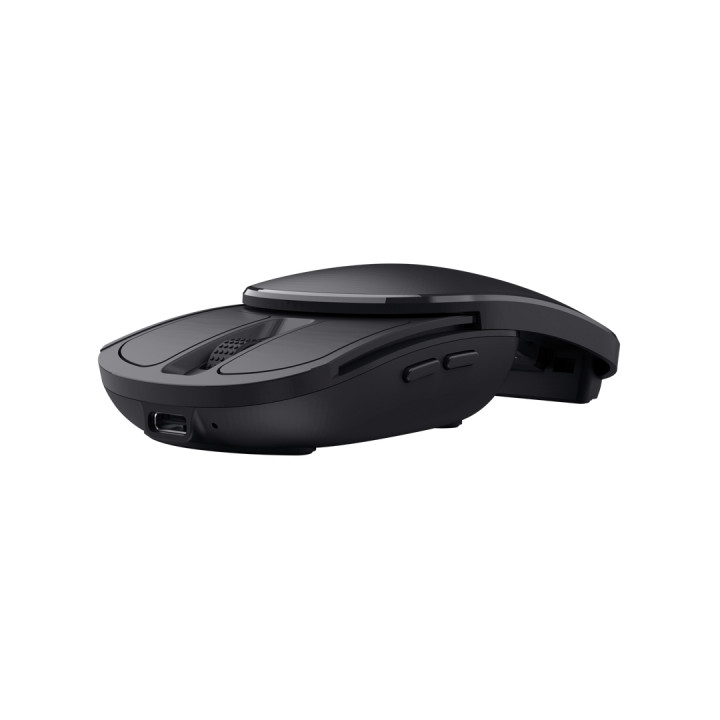 Trust Zylo Raton Inalambrico Plegable de Bolsillo - 2400 dpi - 6 Botones - Color Negro