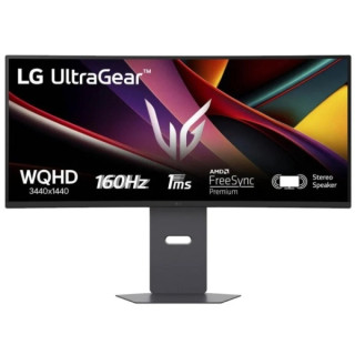 LG UltraGear Monitor 34" Curvo 1500R VA UltraWide QHD 160Hz HDR10 FreeSync Premium - Respuesta 1ms - Altavoces - Ajustable en A