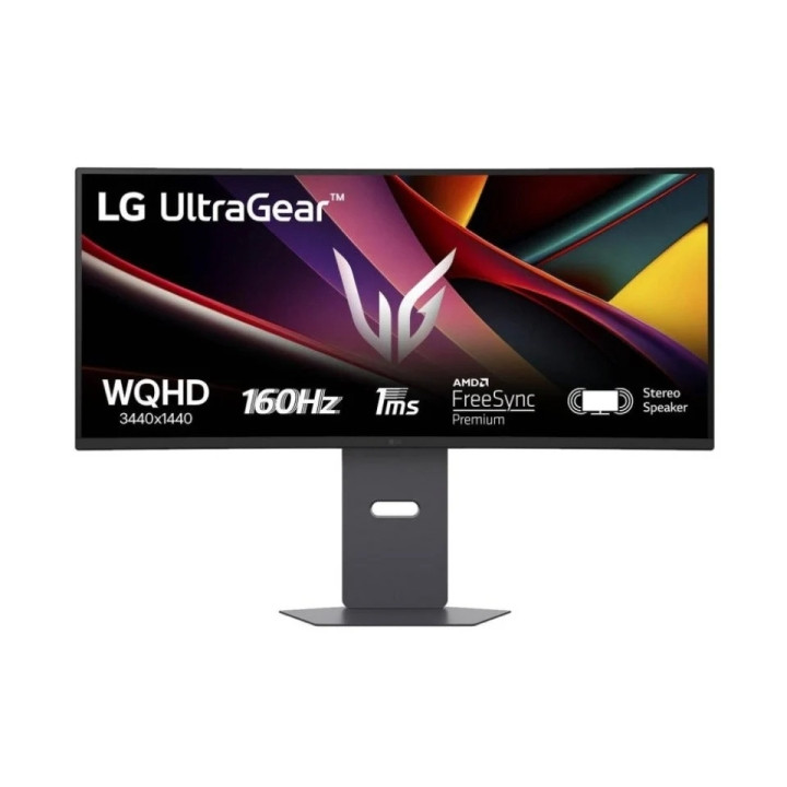 LG UltraGear Monitor 34" Curvo 1500R VA UltraWide QHD 160Hz HDR10 FreeSync Premium - Respuesta 1ms - Altavoces - Ajustable en A