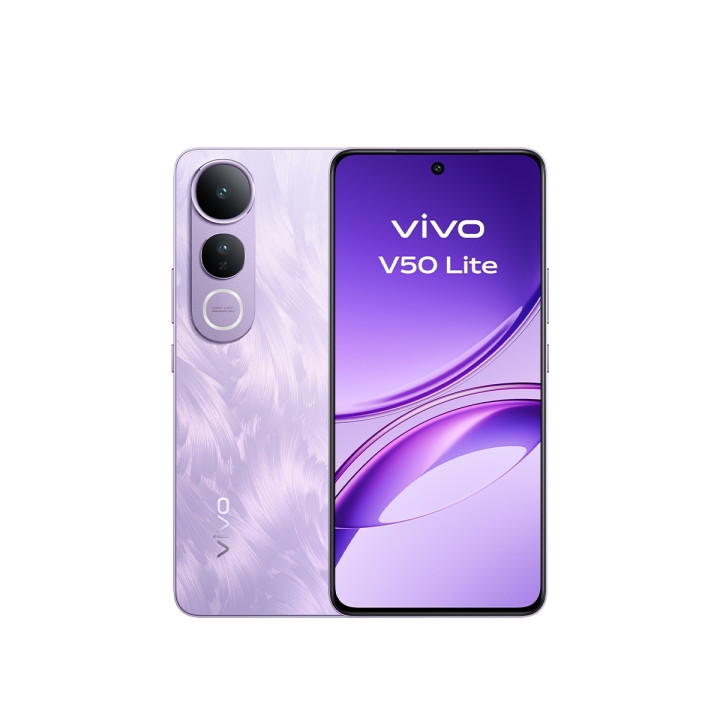 Vivo V50 Lite 4G Smartphone Pantalla 6.77" - 8GB - 256GB - Camara 50Mp - Bateria 6500mAh - Admite Carga de 90W - Color Lila