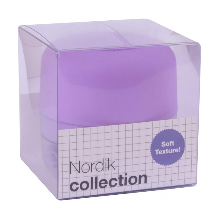 Apli Dispensador de Clips Nordik Collection - Base Translucida - Tapa Magnetica Soft Touch - Incluye 50 Clips - Ideal para Hoga