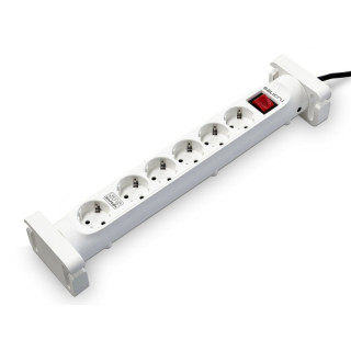 Salicru Regleta SPS SAFE 6S Protectores Electricos Activos de Ultima Generacion - 6 Tomas Schuko - Color Blanco
