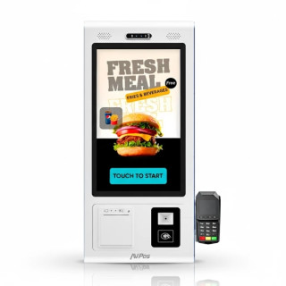 AVPos Kiosko Autoservicio Sobremesa DK22 - 22 Pulgadas Tactil - RK3568  - 8GB Memoria - SSD 128GB - Escaner 2D - Impresora Term
