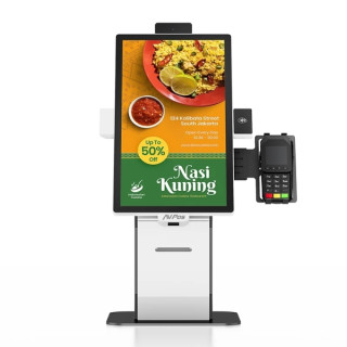 AVPos Kiosko Autoservicio Sobremesa DK22 - 22 Pulgadas Tactil - I3 10th - 8GB Memoria - SSD 256GB - Escaner 2D - Impresora Term