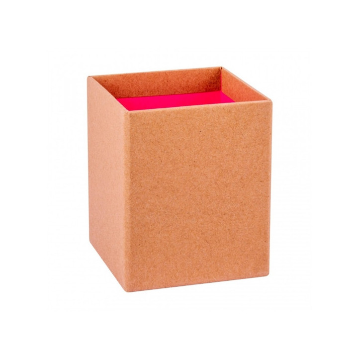 Apli Cubilete Portalapices Fluor Collection - Acabado Kraft - Tacto Suave - Diseño Elegante y Versatil - Color Rosa Fluorescen