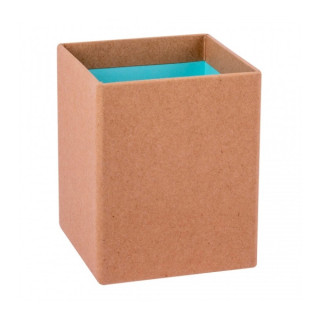 Apli Cubilete Portalapices Fluor Collection - Acabado Kraft - Tacto Suave - Diseño Elegante y Versatil - Color Azul Fluorescen