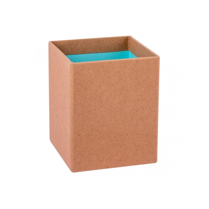 Apli Cubilete Portalapices Fluor Collection - Acabado Kraft - Tacto Suave - Diseño Elegante y Versatil - Color Azul Fluorescen