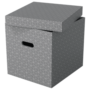 Pack 3 cajas grises 365x320x315mm esselte 628289