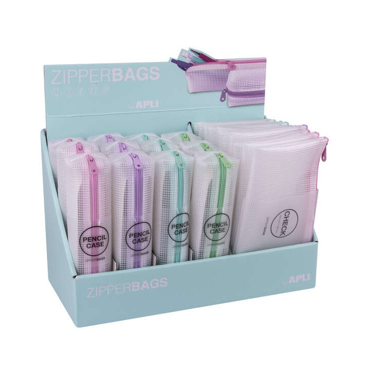 Apli Nordik Collection Expositor de Estuches y Bolsas - 210x45x45mm y 230x130mm - Goma Eva Translucida - Impermeable y Duradero