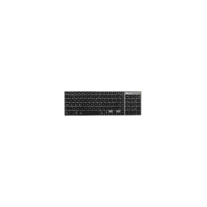 NGS Fortune-BT Teclado Multidispositivo Inalambrico USB Bluetooth - Portugues - Silencioso - Teclas X-Type - Bateria Recargable