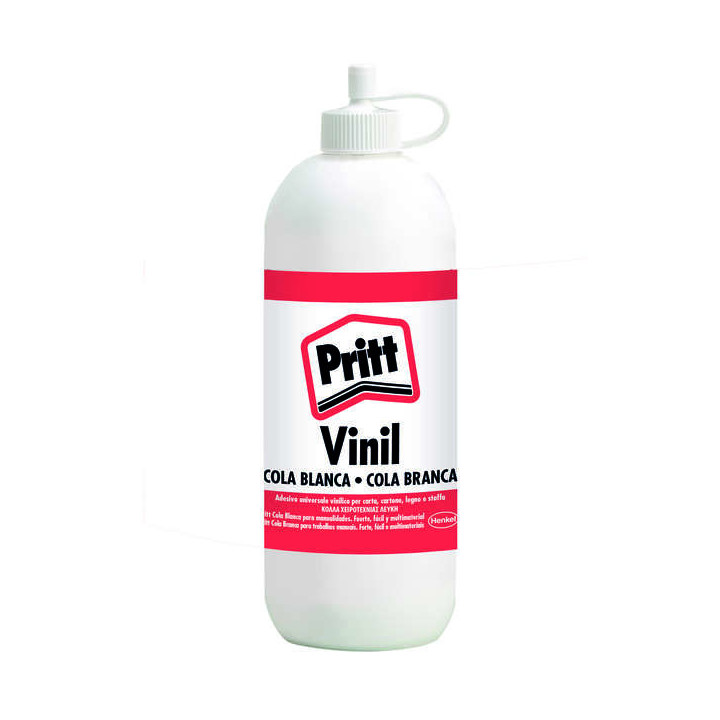 Pritt Bote de Cola Blanca 250ml - Ideal para Manualidades - Adhesivo para Diversos Materiales