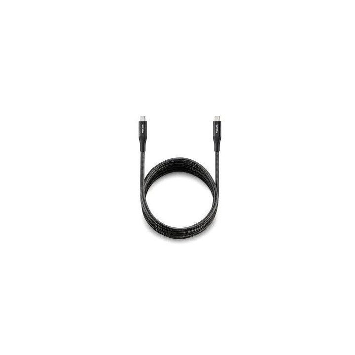 NGS Cable 2.0 USB-C Macho a USB-C Macho - Carga Ultrarapida hasta 240W - Longitud 2m - Color Negro