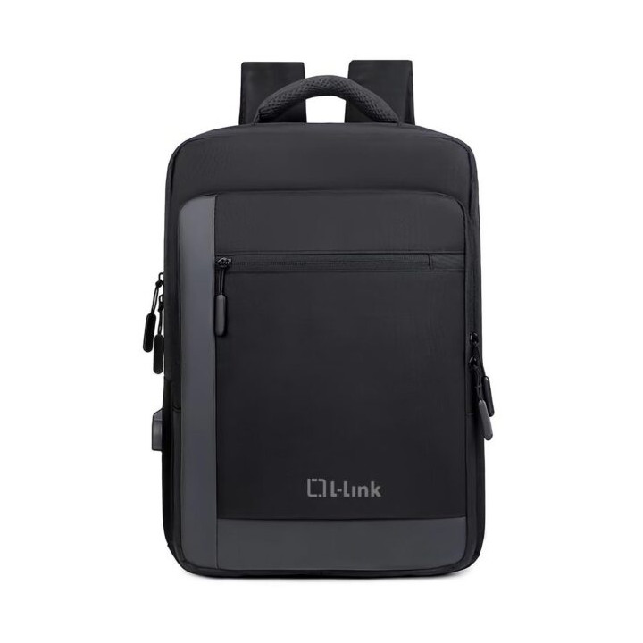 L-Link Mochila para Portatil 15.6" - Bolsillo Exterior - Puerto USB Exterior para Carga - Interior Compartimentado - Cobertura