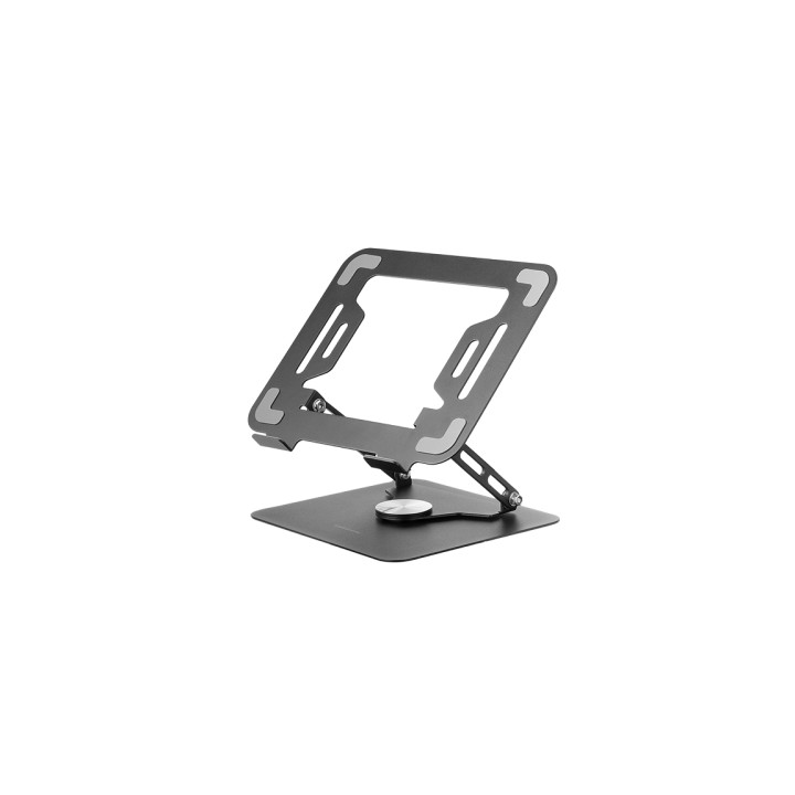 Mars Gaming MA-RSN Soporte de Sobremesa para Portatiles y Tablets hasta 17" - Ajustable en Altura - Rotacion 360º - Inclinacio
