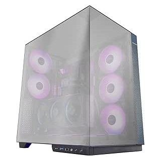 Mars Gaming MC-3GFPRO Caja Torre ATX - 2 Ventiladores ARGB Traseros Preinstalados - Triple Cristal Cromado - Montaje Vertical p