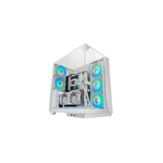 Mars Gaming MC-3GF Caja Torre ATX - 2 Ventiladores ARGB Traseros Preinstalados - Triple Cristal Templado - Montaje Vertical par