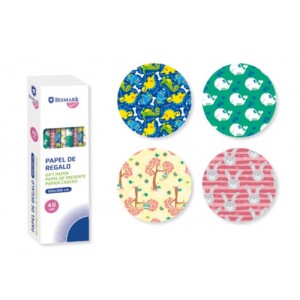 Papel de regalo infantil juguetes 100x300 cm bismark 329862