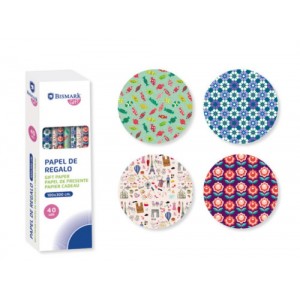 Papel de regalo todo tiempo funny 100x300 cm bismark 329861