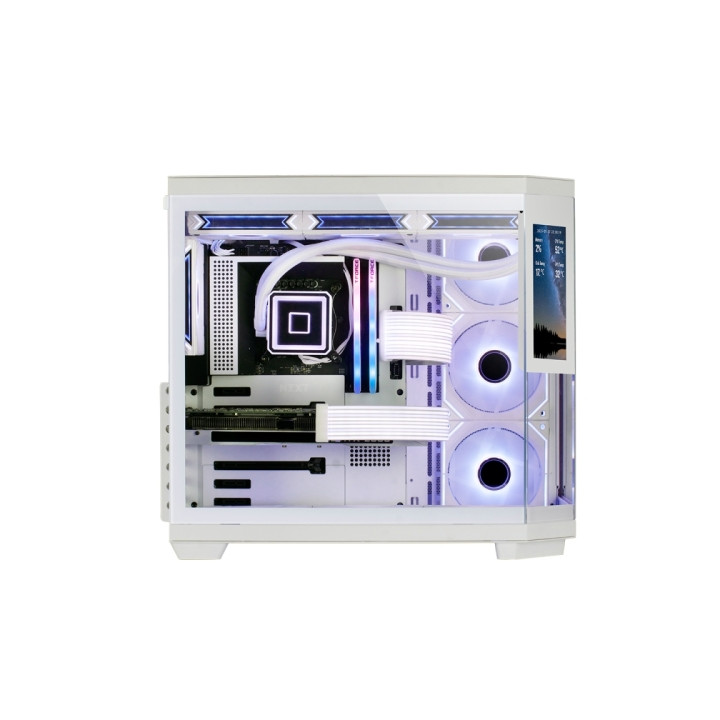 Mars Gaming MC-3TCORELCD Caja Torre ATX - Pantalla IPS de 7.2” Personalizable - Triple Cristal Templado - Soporte para Refrig