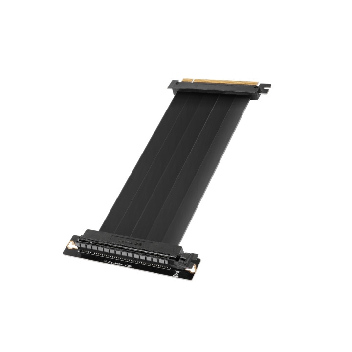 Mars Gaming MCA-PCIE40 Cable de Extension Riser PCIe 4.0 X16 Flexible - Blindaje EMI - Conector Hembra a 90º - Longitud 30cm -